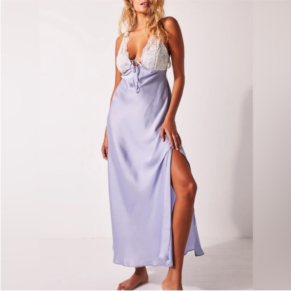 NWOT Intimately Free People Countryside Maxi Slip Dress Silky S - Picture 2 of 10